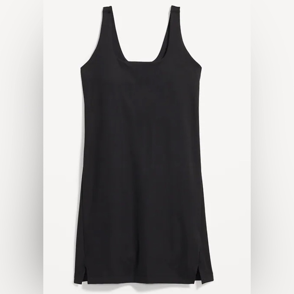 Old Navy Active Power Soft Black Tennis Built In Bra Mini Dress Size Medium - Picture 3 of 8